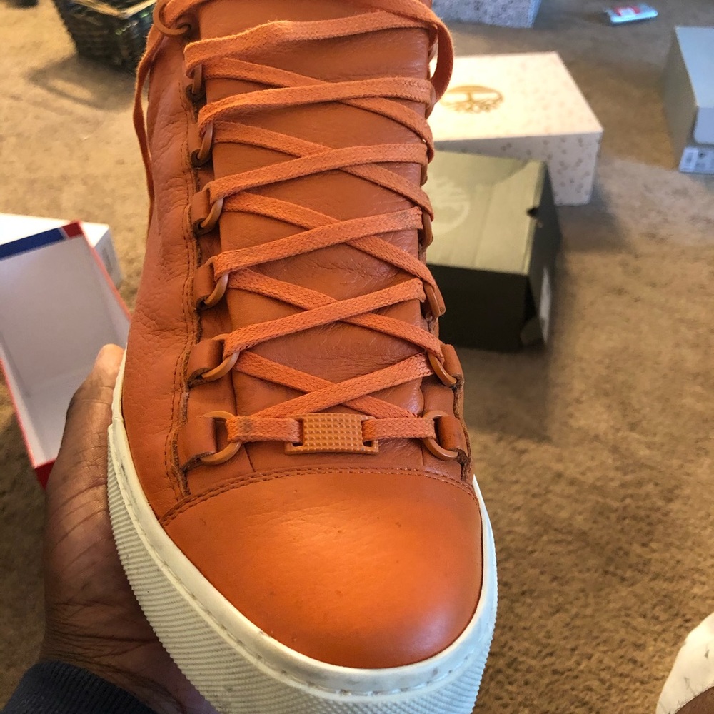 Orange Balenciaga Arena Size 42